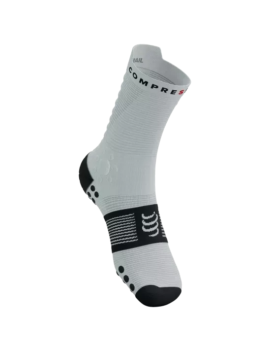 Compressport Unisex's Pro Racing Socks v4.0 Trail - White/Black