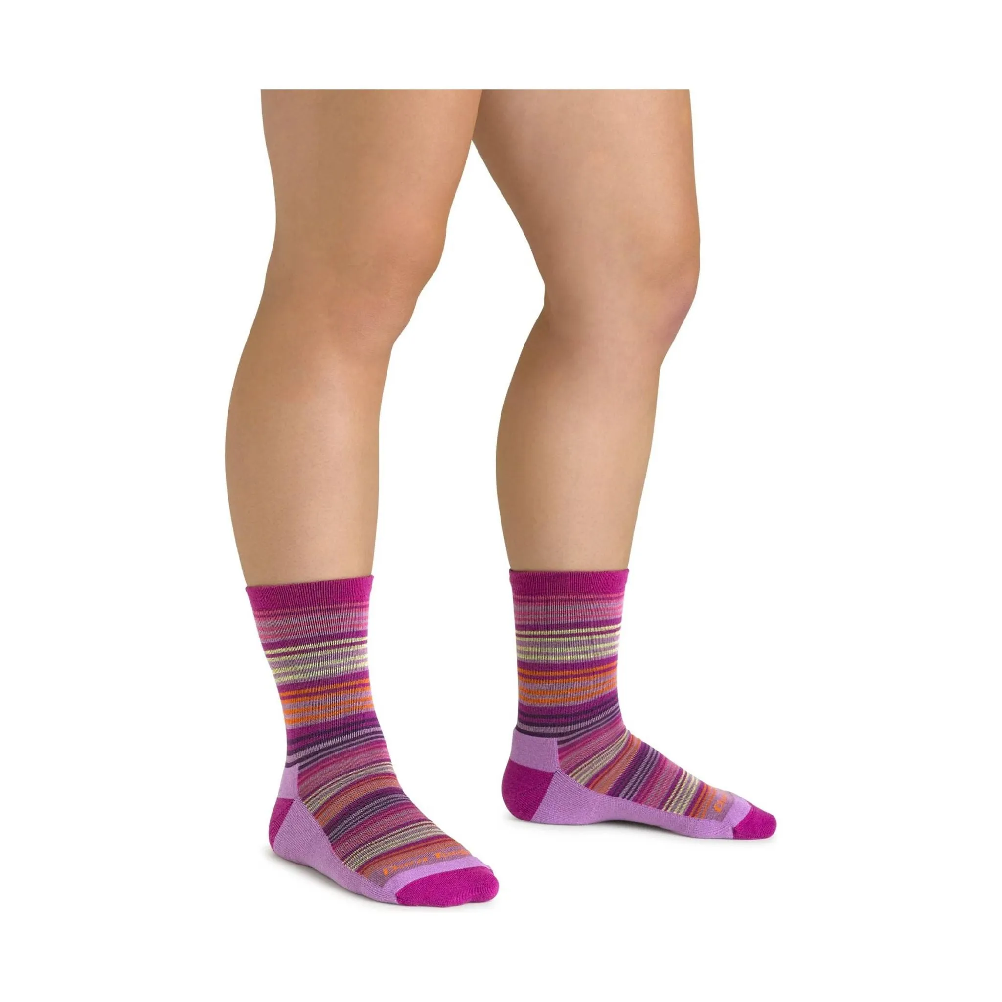 Darn Tough Vermont Kids' Zebra Canyon Micro Crew Lightweight Hiking Sock - Clover