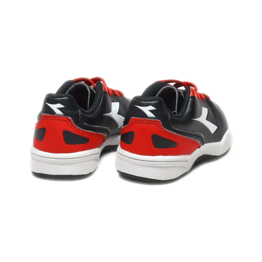 Diadora Sport Shoes Leather Black Colour For Kids