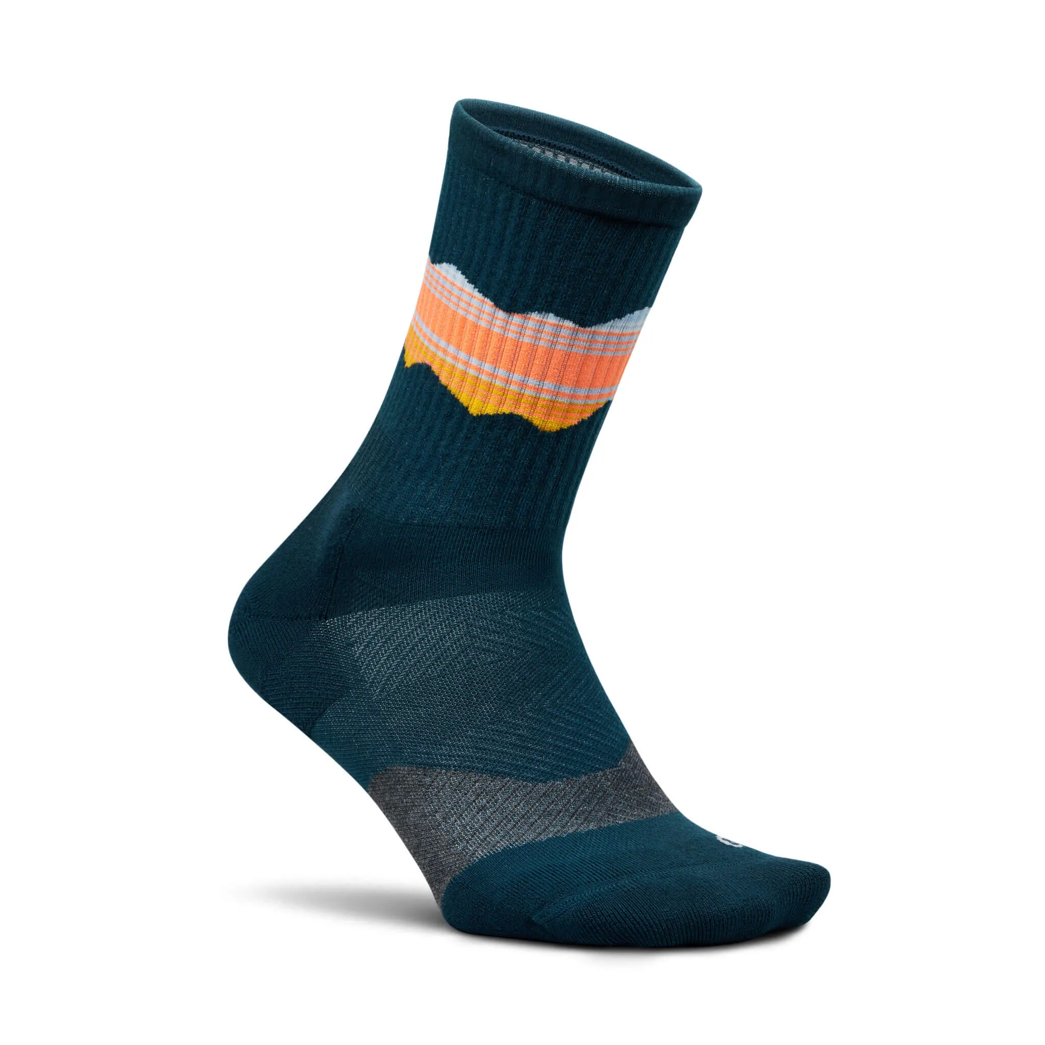 Feetures | Unisex Trail Max Cushion Mini Crew - Blue Ridge Navy