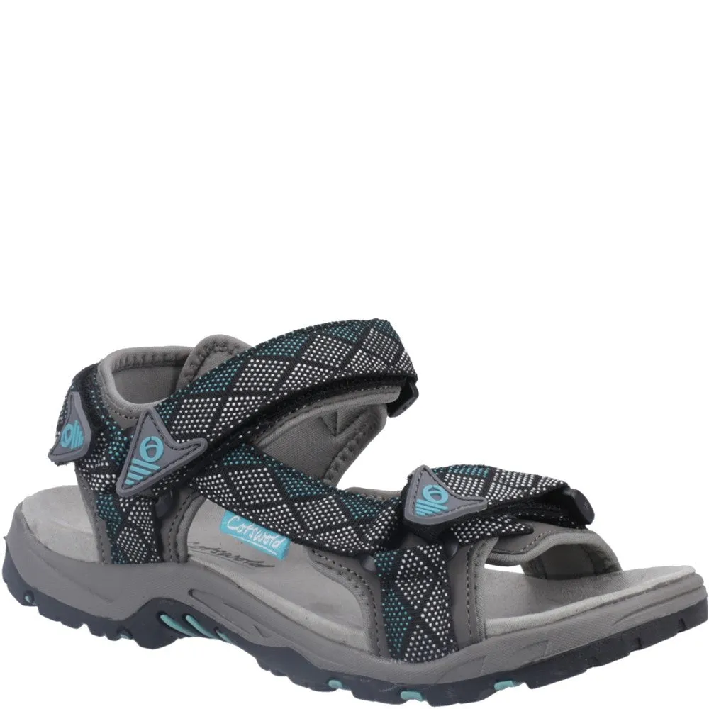 Foxcote Sandals Grey/Turquoise