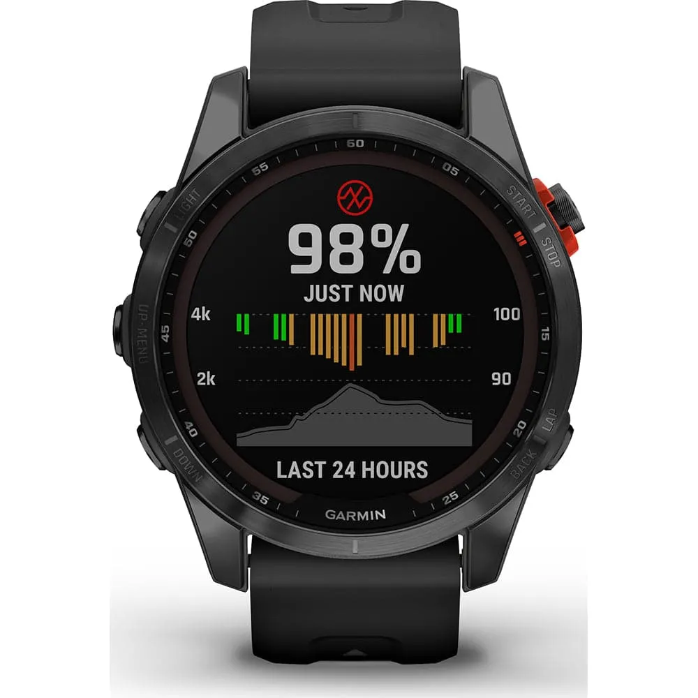 Garmin Fenix 7S Solar multisport GPS Watch, Black