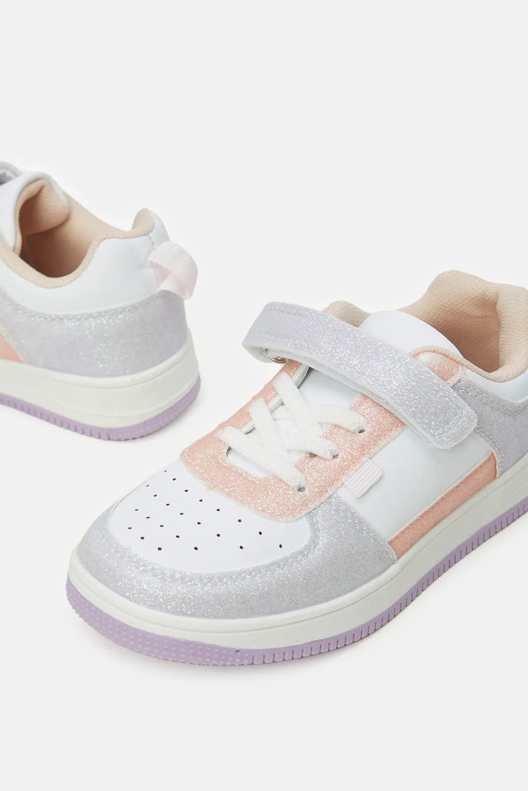 Girls Assorted Colour Block Sneakers