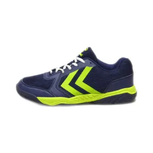 Hummel Sport Shoes Leather Blue Colour For Men