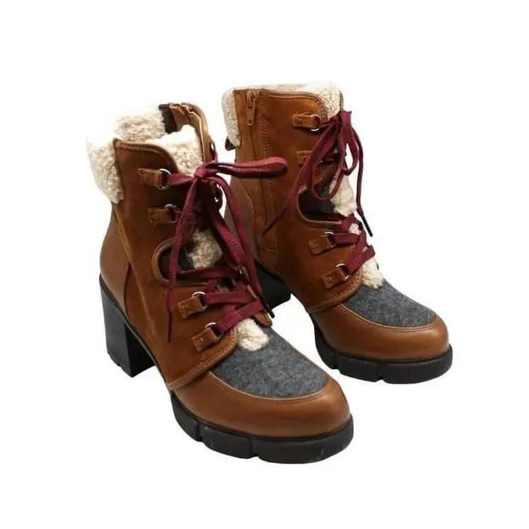 NATURALIZER - Leather Cold Weather Combat & Lace-up Boots