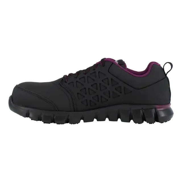 Women's Sublite Cushion Composite-Toe Athletic Work Shoe Black/Plum