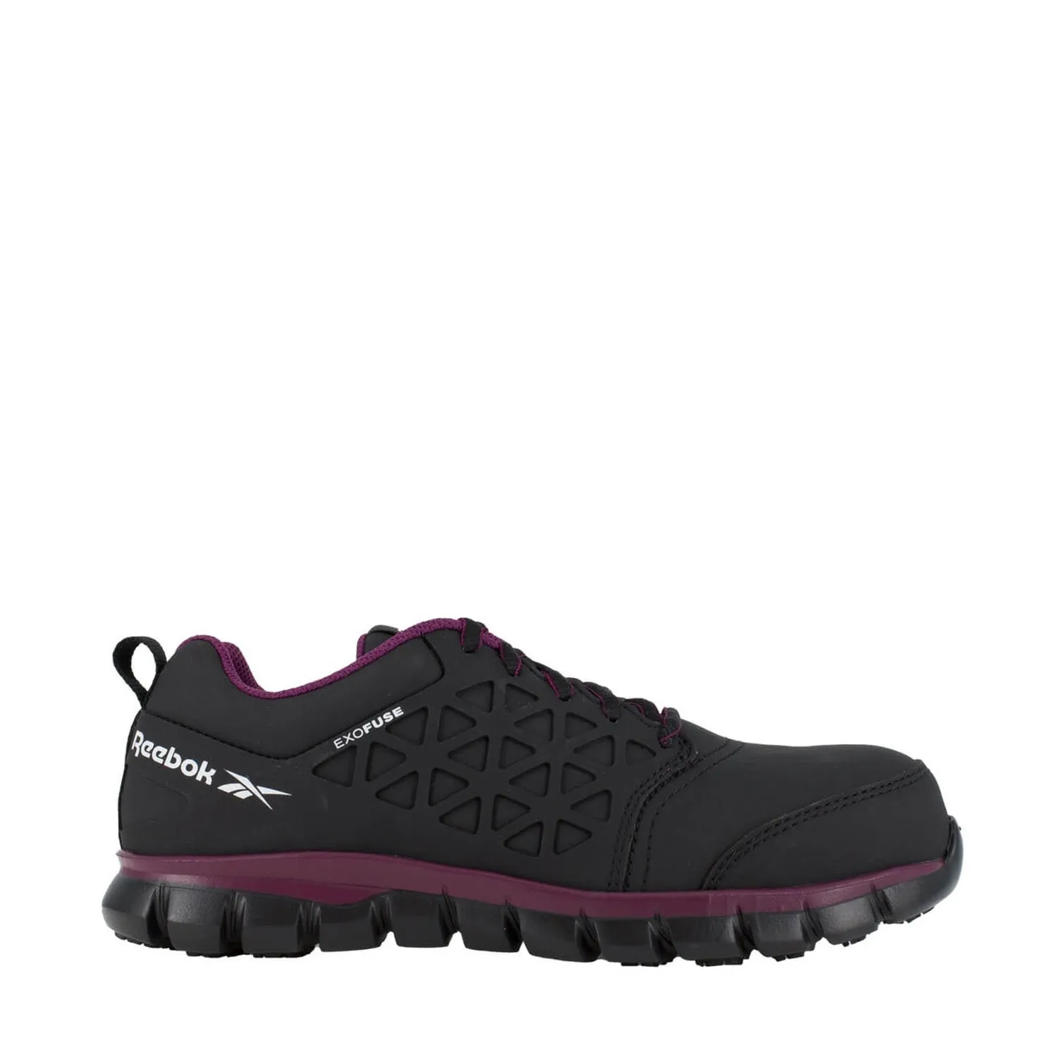 Women's Sublite Cushion Composite-Toe Athletic Work Shoe Black/Plum